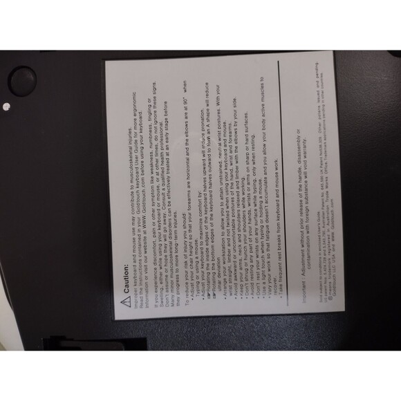 Goldtouch SK-2730 Black Ergonomic Adjustable Split Keyboard Mac PC - Picture 11 of 16